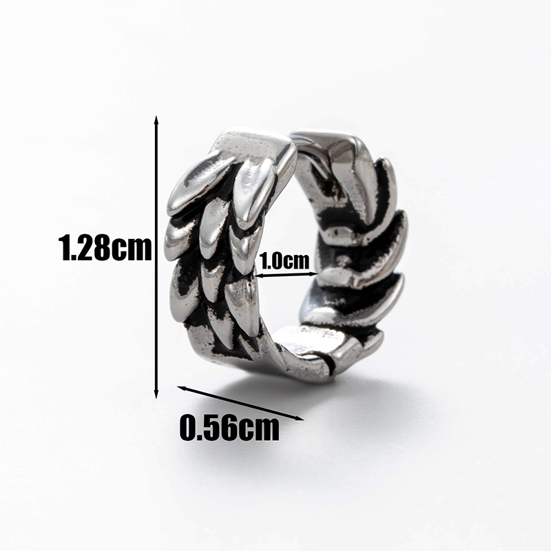 1 Piece Vintage Style Solid Color Stainless Steel Ear Studs display picture 6