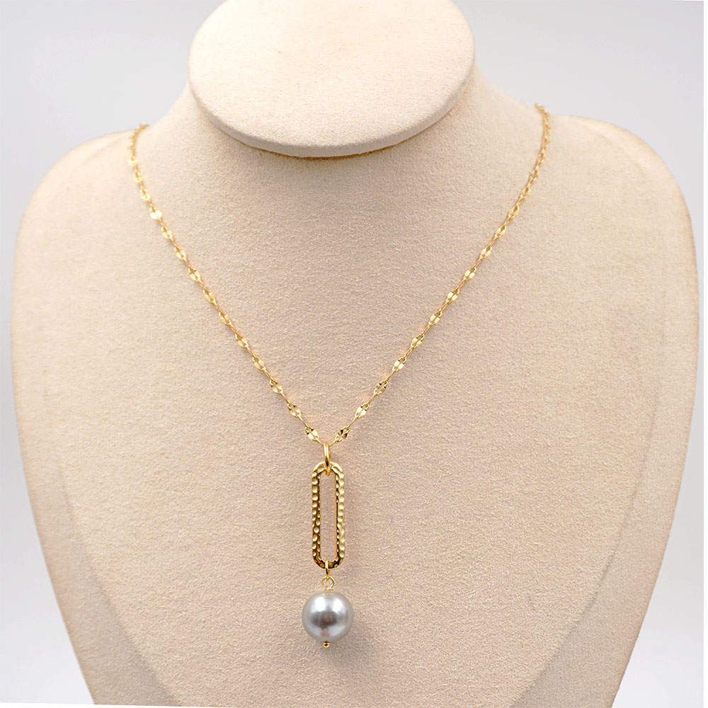 Titanium Steel Gold Plated Casual Simple Style Plating Round Pendant Necklace display picture 1