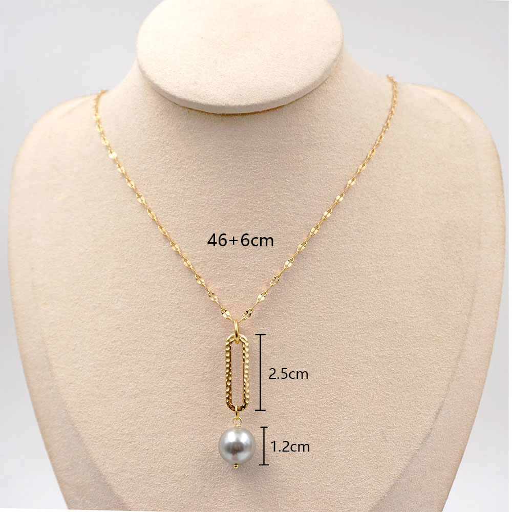 Titanium Steel Gold Plated Casual Simple Style Plating Round Pendant Necklace display picture 4