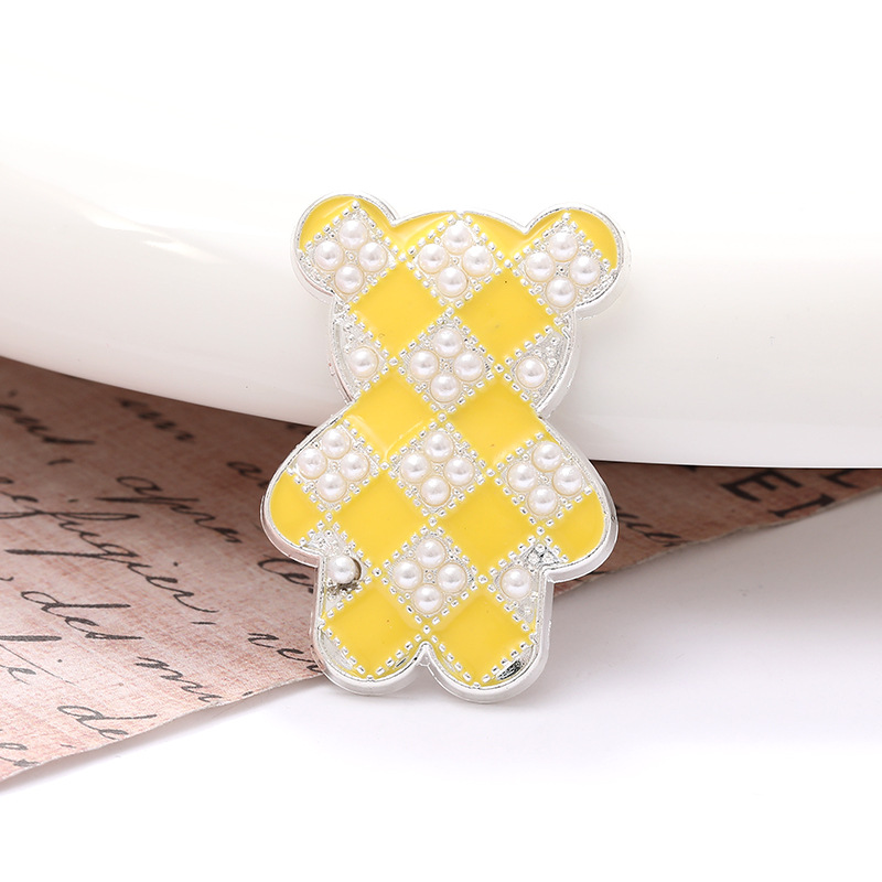 1 Piece 24 * 35mm Zinc Alloy Pearl Bear Polished Patch Material display picture 10