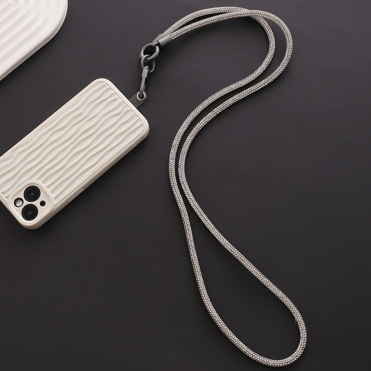 Simple Style Solid Color Nylon Metal Plating Mobile Phone Chain display picture 9
