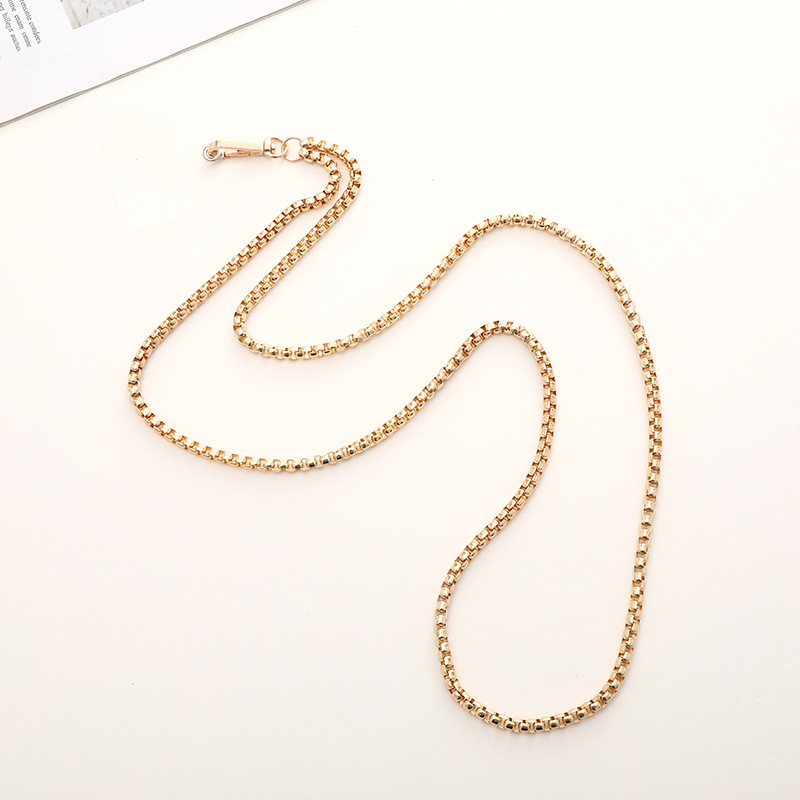 Simple Style Solid Color Metal Plating Chain Mobile Phone Chain display picture 4