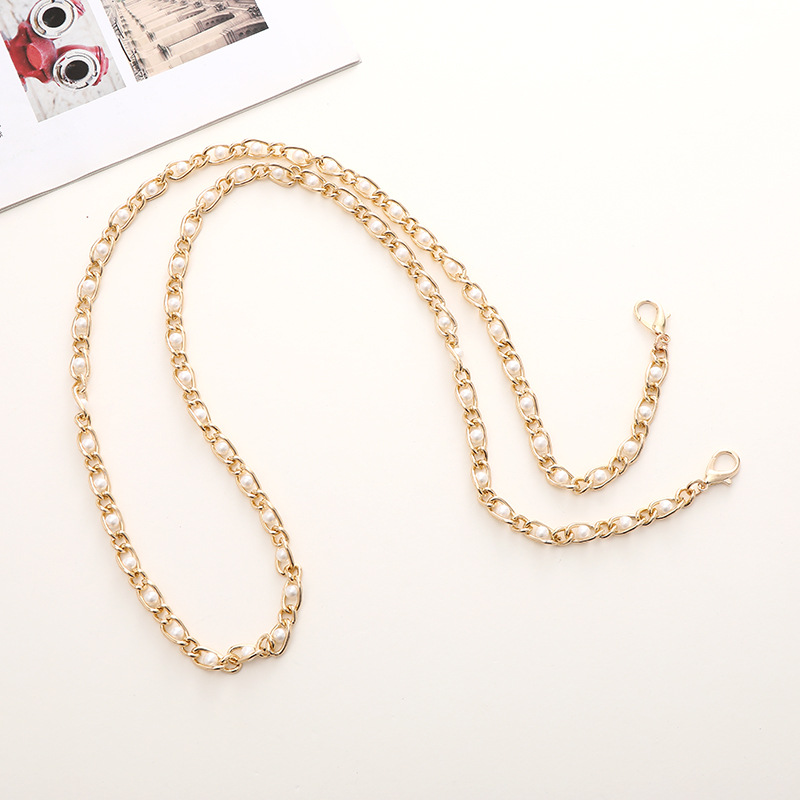Simple Style Solid Color Metal Plating Chain Mobile Phone Chain display picture 7