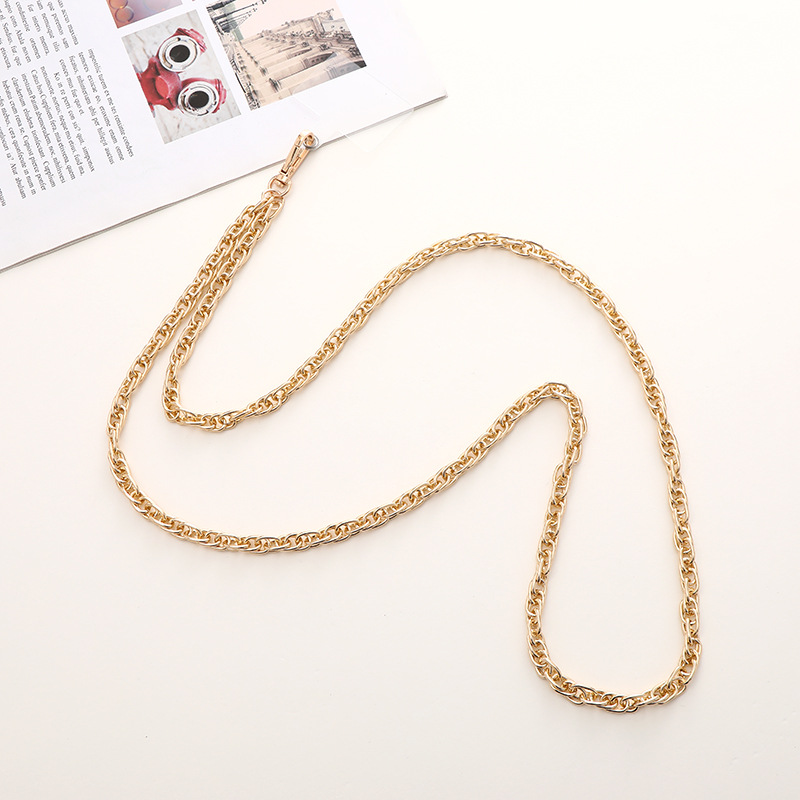 Simple Style Solid Color Metal Plating Chain Mobile Phone Chain display picture 8
