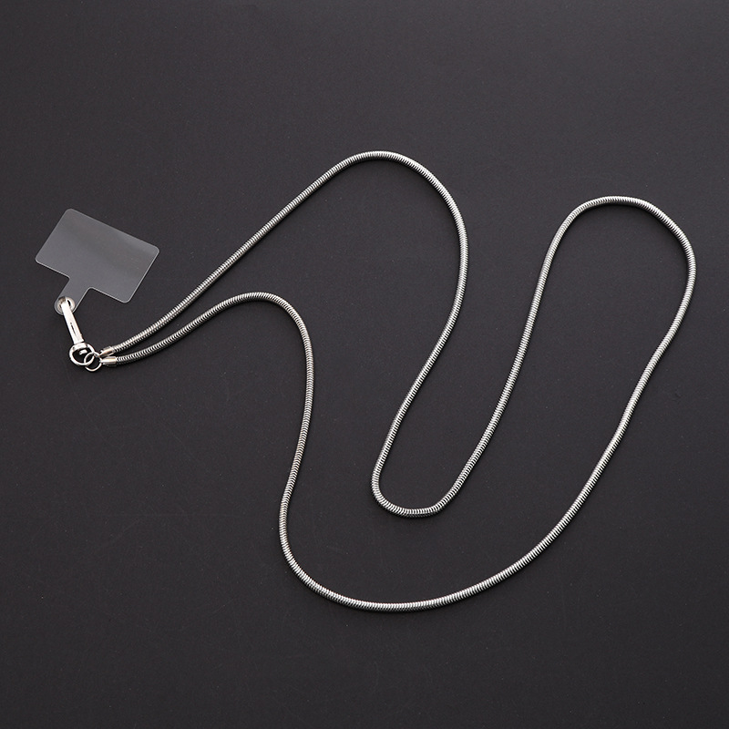 Simple Style Solid Color Metal Plating Chain Mobile Phone Chain display picture 13