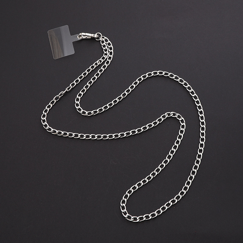 Simple Style Solid Color Metal Plating Chain Mobile Phone Chain display picture 18