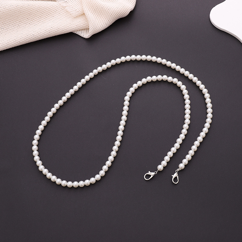 Simple Style Bow Knot Imitation Pearl Beaded Chain Mobile Phone Chain display picture 7