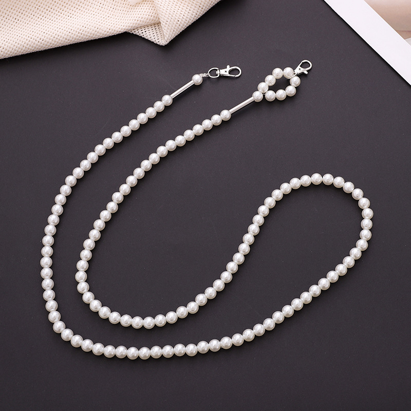 Simple Style Bow Knot Imitation Pearl Beaded Chain Mobile Phone Chain display picture 8