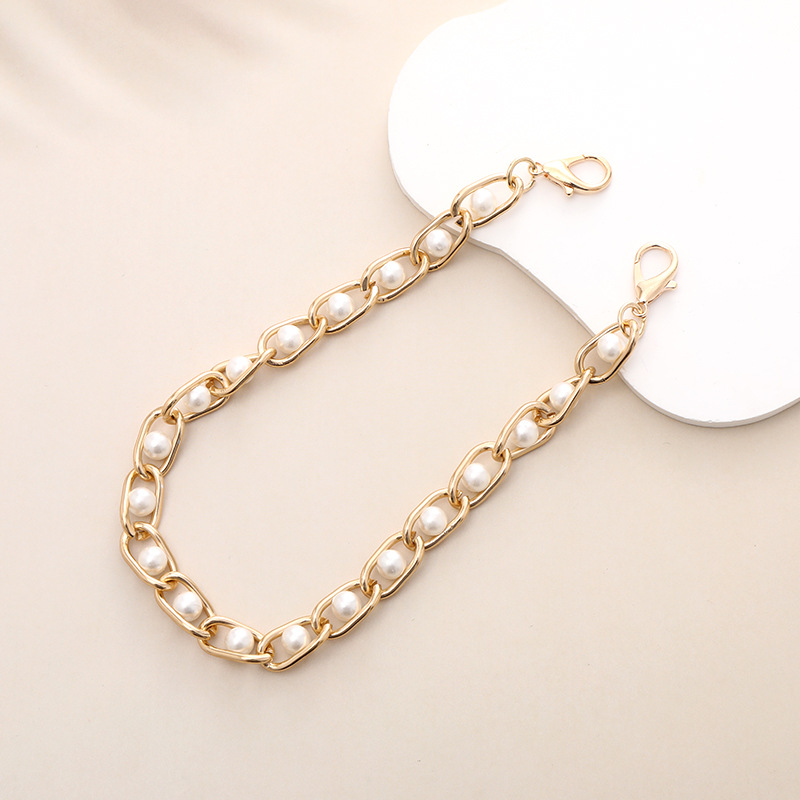 Simple Style Solid Color Beaded Beaded Chain Mobile Phone Chain display picture 5