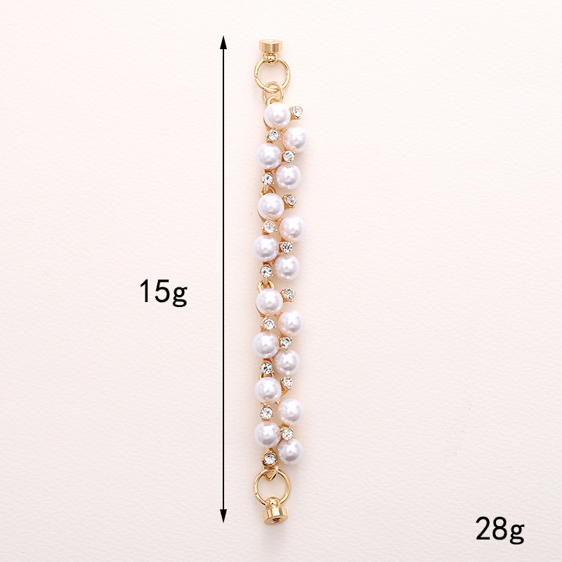 Einfacher Stil Herzform Bogenknoten Imitationsperle Perlen Überzug Inlay Strasssteine Handykette display picture 1