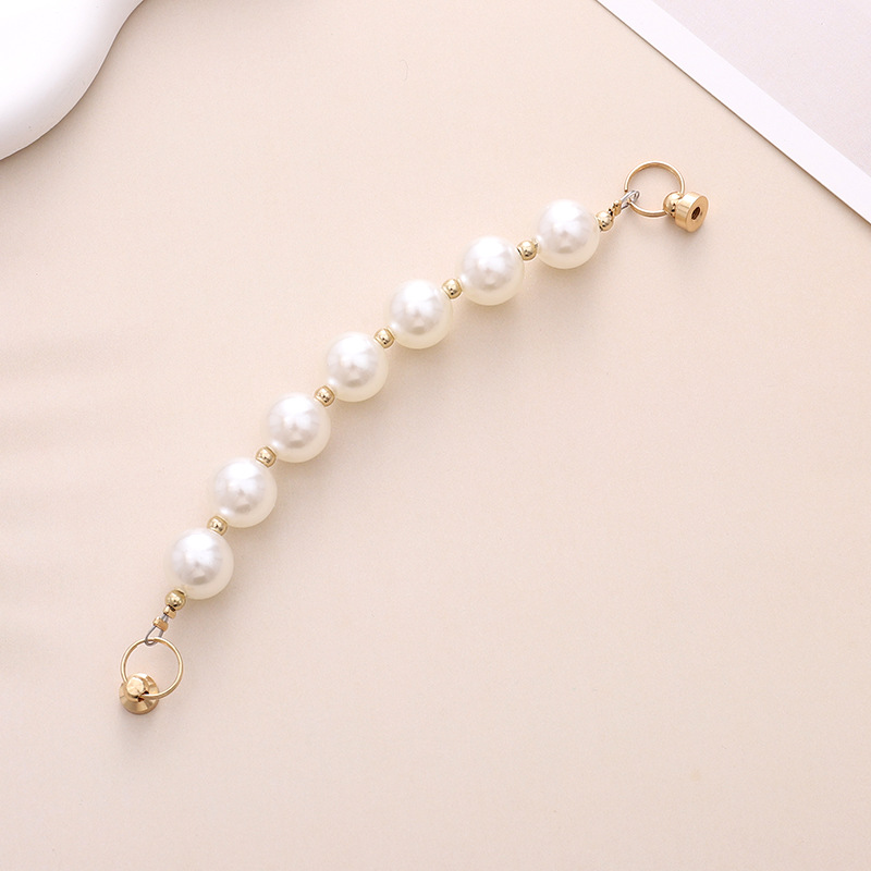 Simple Style Heart Shape Bow Knot Imitation Pearl Beaded Plating Inlay Rhinestones Mobile Phone Chain display picture 9