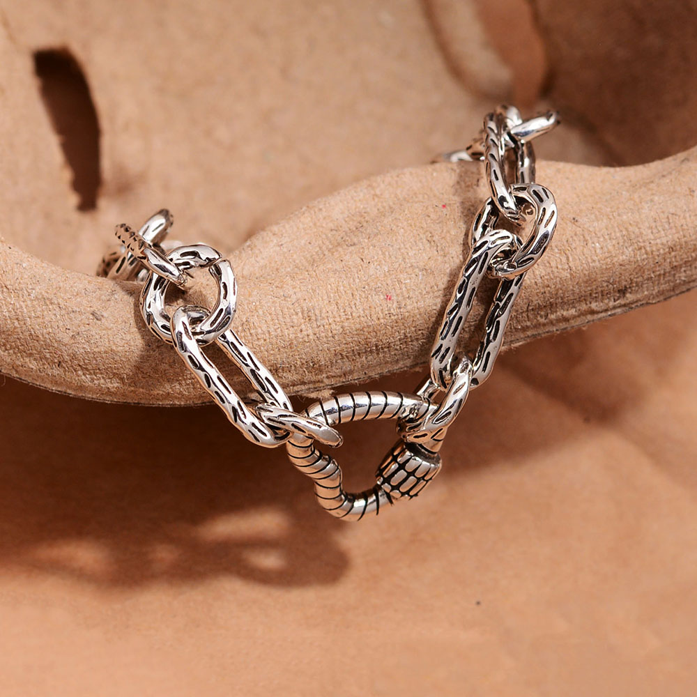 Copper Hip-Hop Heart Shape Bracelets display picture 2