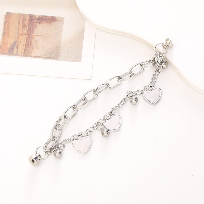 Simple Style Heart Shape Flower Necklace Metal Enamel Plating Chain Mobile Phone Chain display picture 2