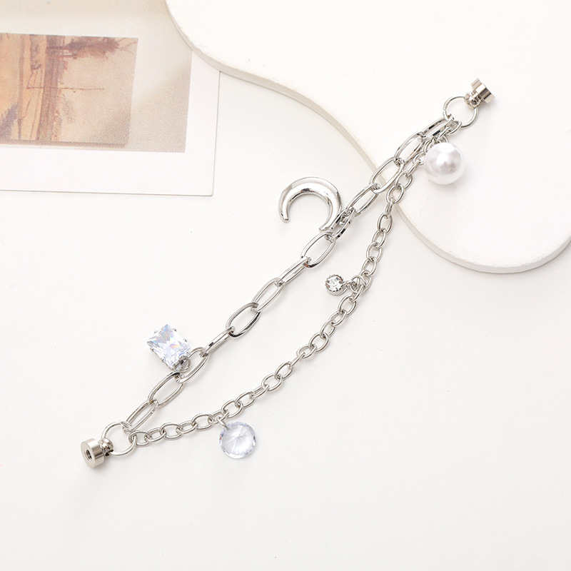Simple Style Heart Shape Flower Necklace Metal Enamel Plating Chain Mobile Phone Chain display picture 5