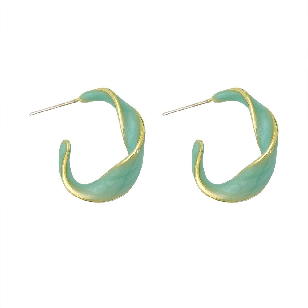 1 Pair Simple Style Irregular Plating Copper 18K Gold Plated Ear Studs display picture 1