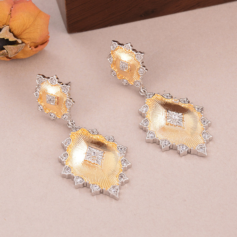 1 Pair Simple Style Classic Style Irregular Water Droplets Inlay Alloy Copper Pearl Ear Studs display picture 62