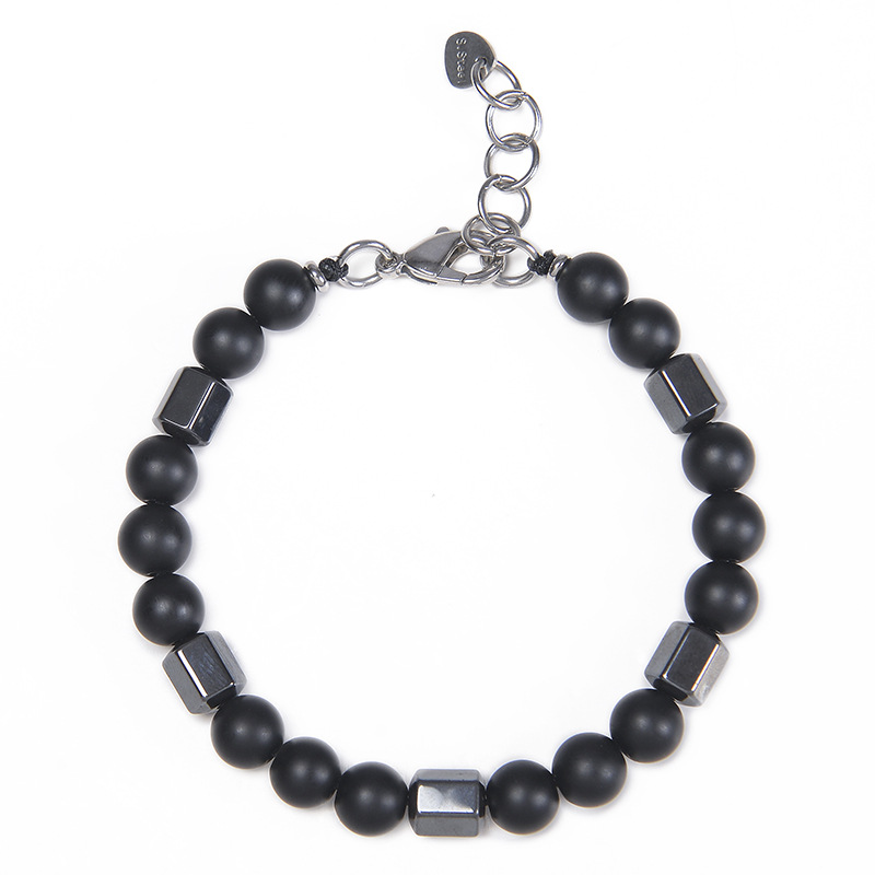 Rostfreier Stahl Ein Naturstein Elegant Ferien Juwel Perlen Armbänder display picture 4