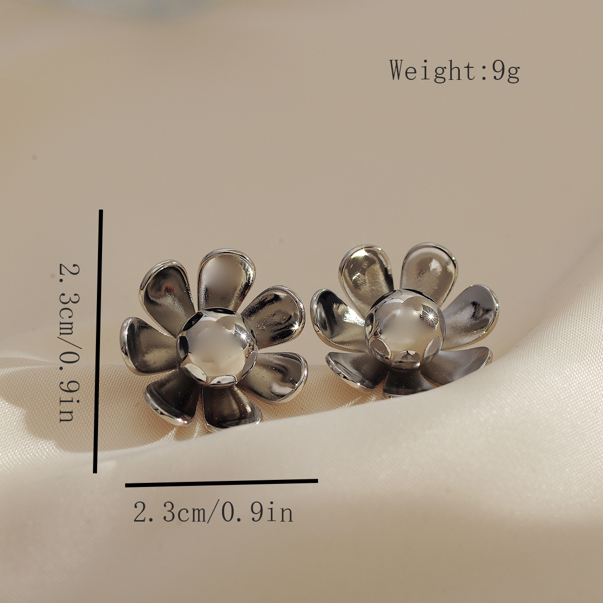 1 Pair Simple Style Classic Style Flower Plating Inlay Copper Pearl Gold Plated Ear Studs display picture 1