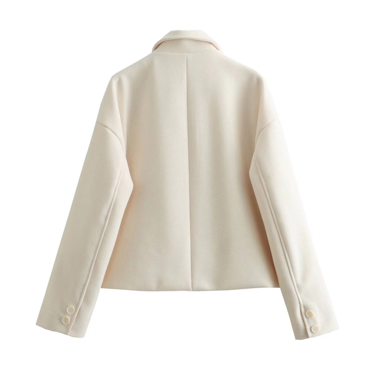 Women's Simple Style Solid Color Pocket Single Breasted Coat Casual Jacket display picture 10