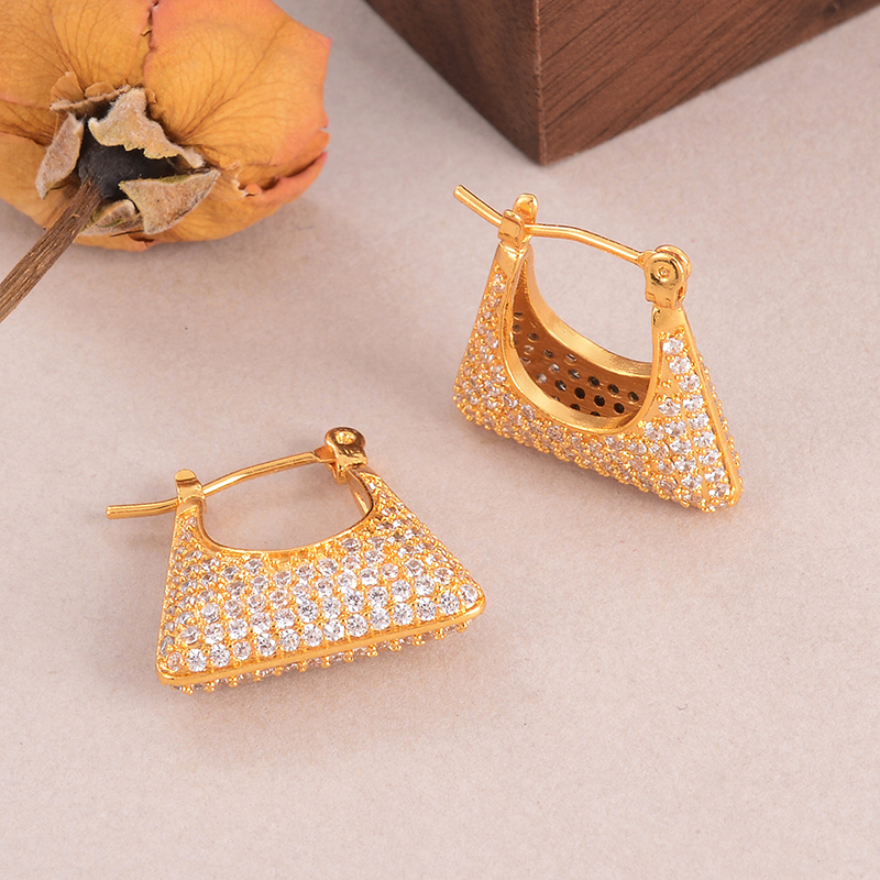 1 Pair Simple Style Classic Style Irregular Water Droplets Inlay Alloy Copper Pearl Ear Studs display picture 33