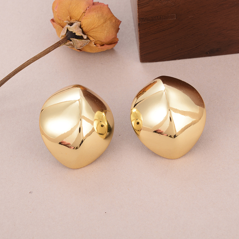1 Pair Simple Style Classic Style Irregular Water Droplets Inlay Alloy Copper Pearl Ear Studs display picture 21