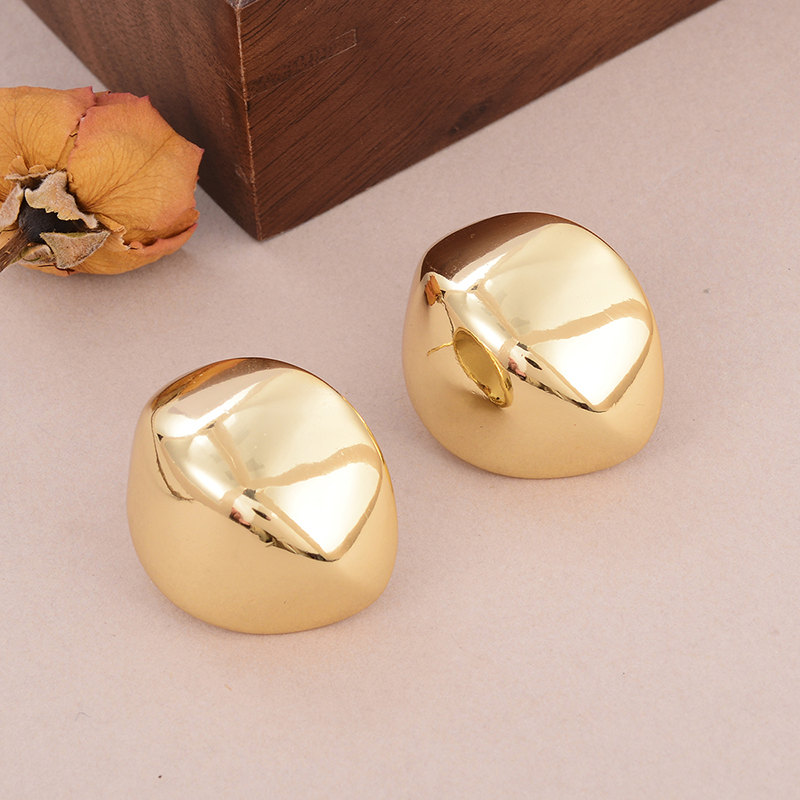 1 Pair Simple Style Classic Style Irregular Water Droplets Inlay Alloy Copper Pearl Ear Studs display picture 22
