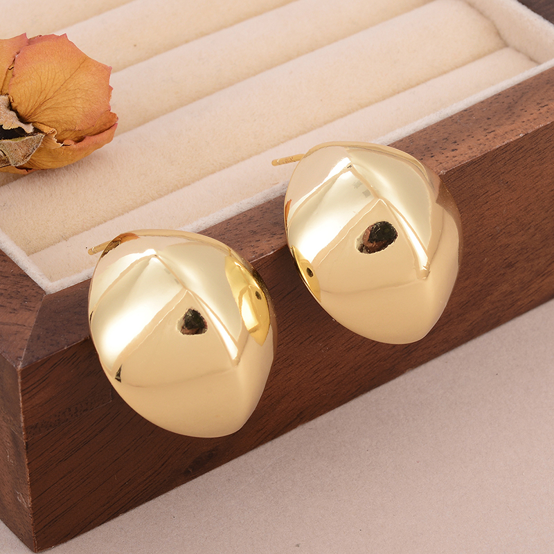 1 Pair Simple Style Classic Style Irregular Water Droplets Inlay Alloy Copper Pearl Ear Studs display picture 20