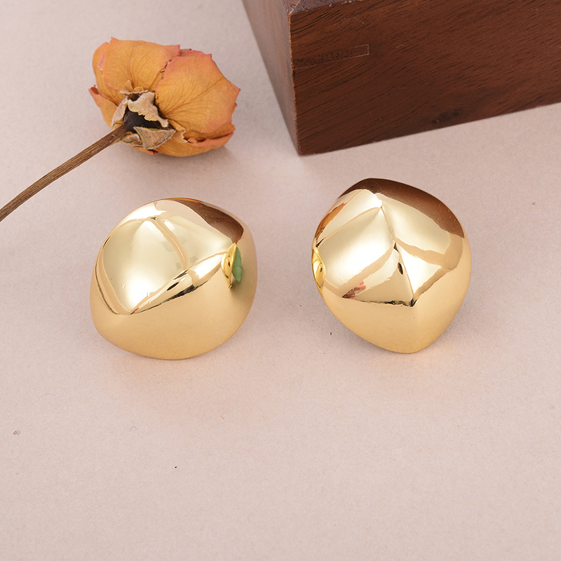 1 Pair Simple Style Classic Style Irregular Water Droplets Inlay Alloy Copper Pearl Ear Studs display picture 23