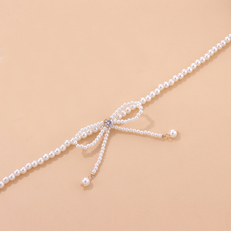 Elegant Bow Knot Artificial Crystal Plastic Bowknot Women's Choker display picture 3