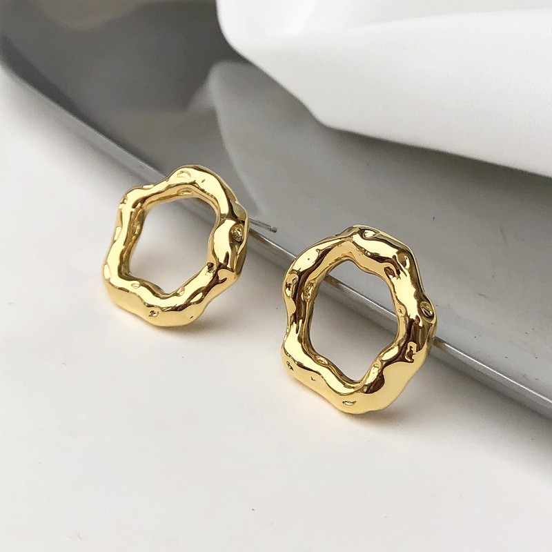 1 Pair Elegant Human Face Copper 18K Gold Plated Drop Earrings display picture 4