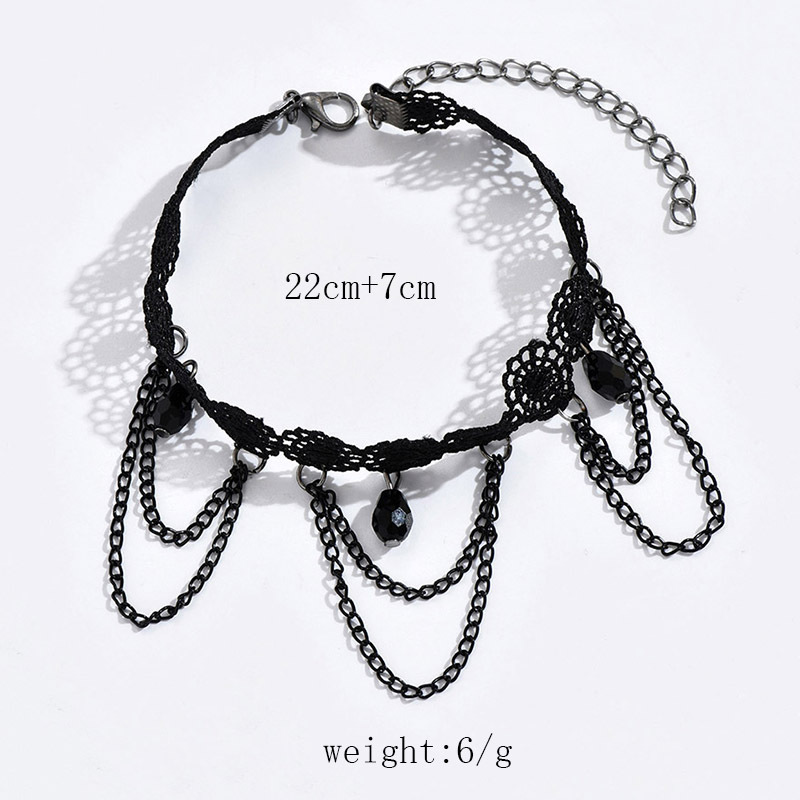 Simple Style Solid Color Alloy Women's Anklet display picture 2