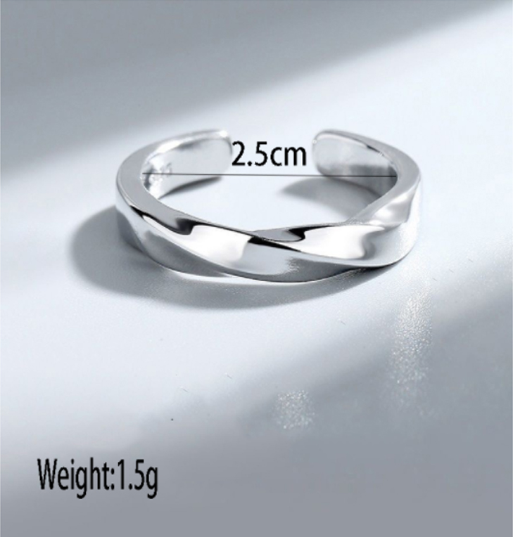 Großhandel Schmuck Einfacher Stil Geometrisch Einfarbig Legierung Offener Ring display picture 5