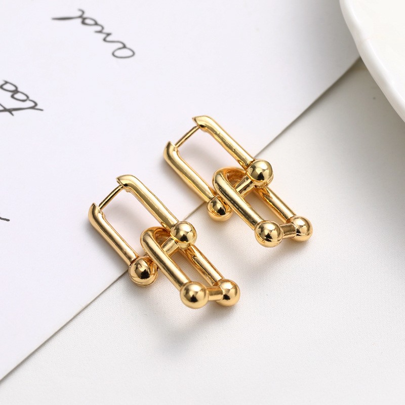 1 Pair Elegant Human Face Copper 18K Gold Plated Drop Earrings display picture 7