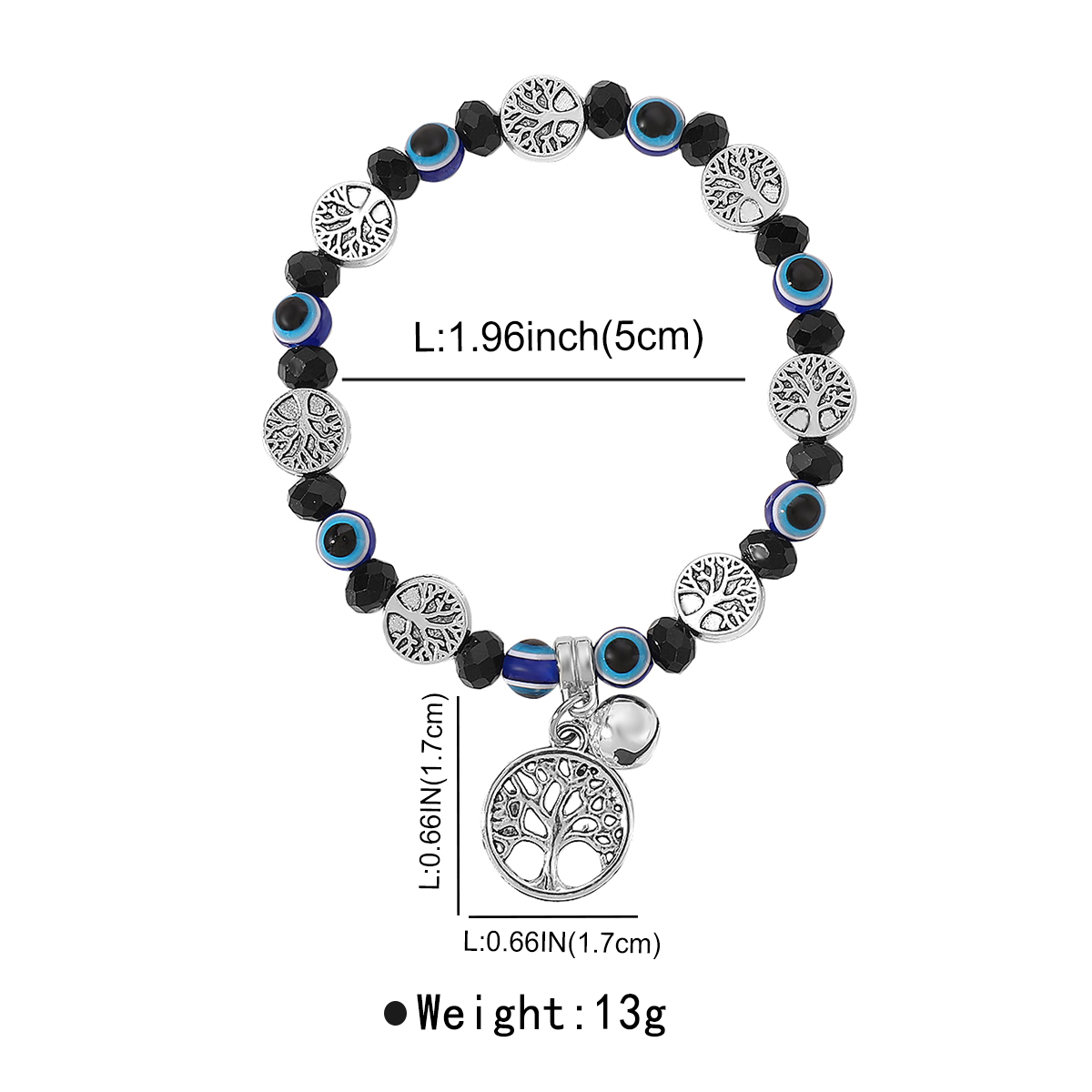 Preppy Style Simple Style Life Tree Artificial Crystal Beaded Artificial Crystal Women's Bracelets display picture 1