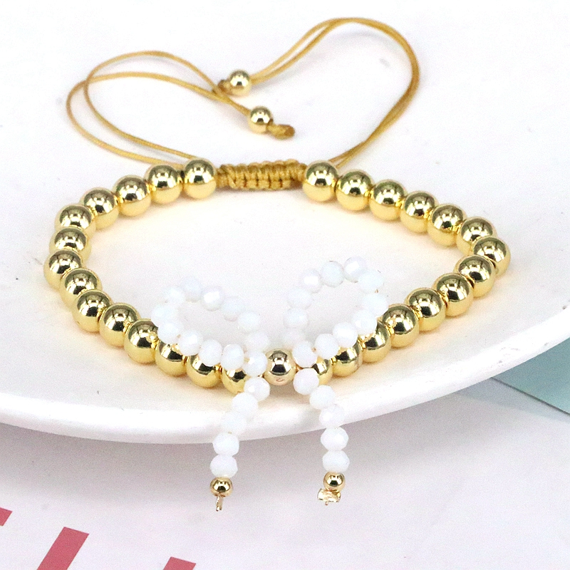 Elegant Vintage-Stil Einfacher Stil Bogenknoten Künstlicher Kristall Kupfer Perlen Frau Armbänder display picture 2