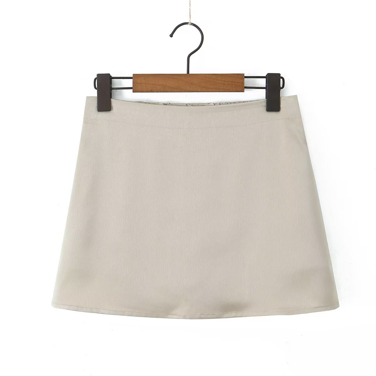 Summer Simple Style Solid Color Polyester Above Knee Skirts display picture 4