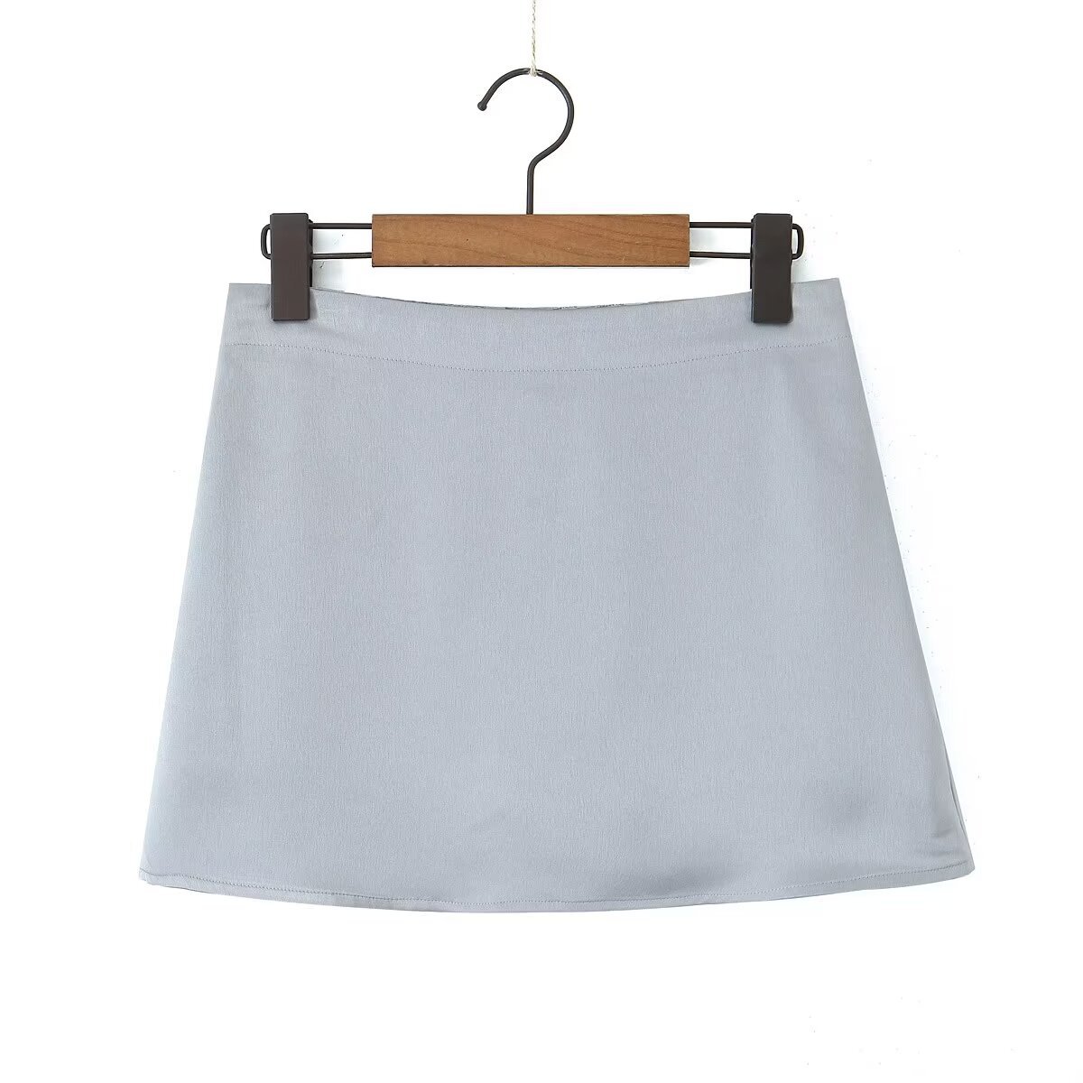 Summer Simple Style Solid Color Polyester Above Knee Skirts display picture 8
