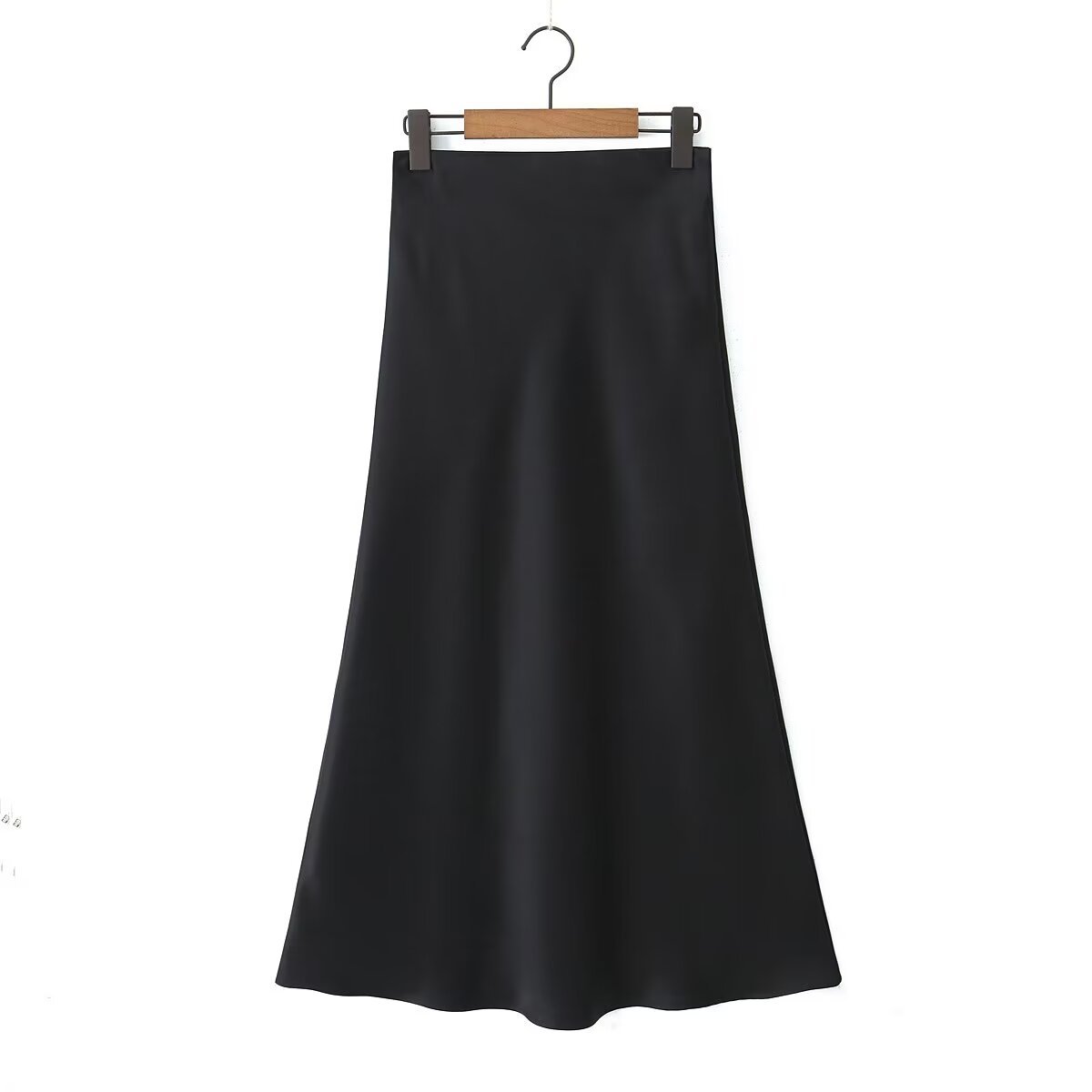 Summer Simple Style Solid Color Polyester Midi Dress Skirts display picture 4