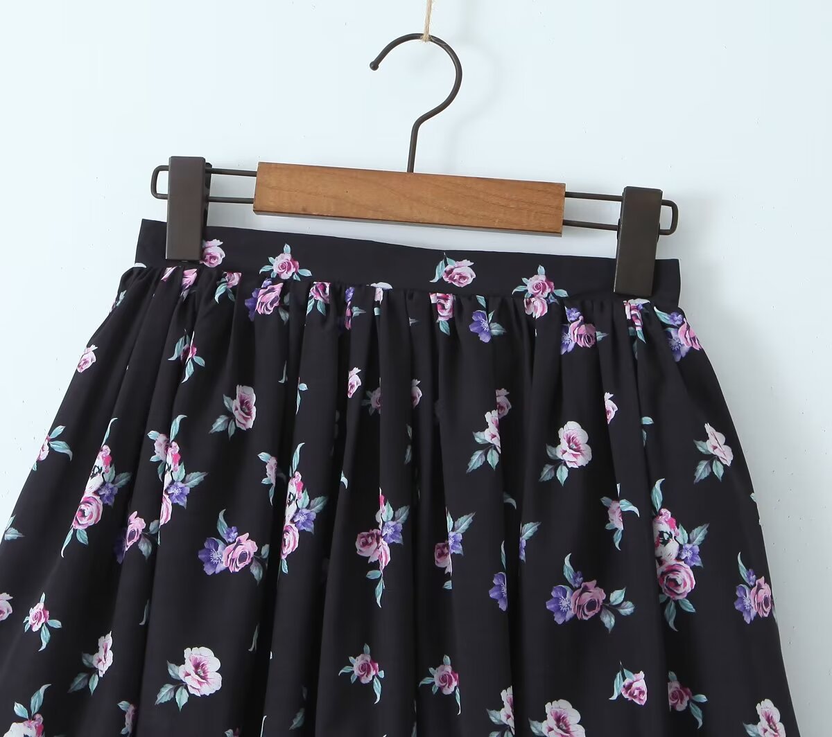 Daily Women's Pastoral Flower Polyester Zipper Skirt Sets Skirt Sets display picture 9