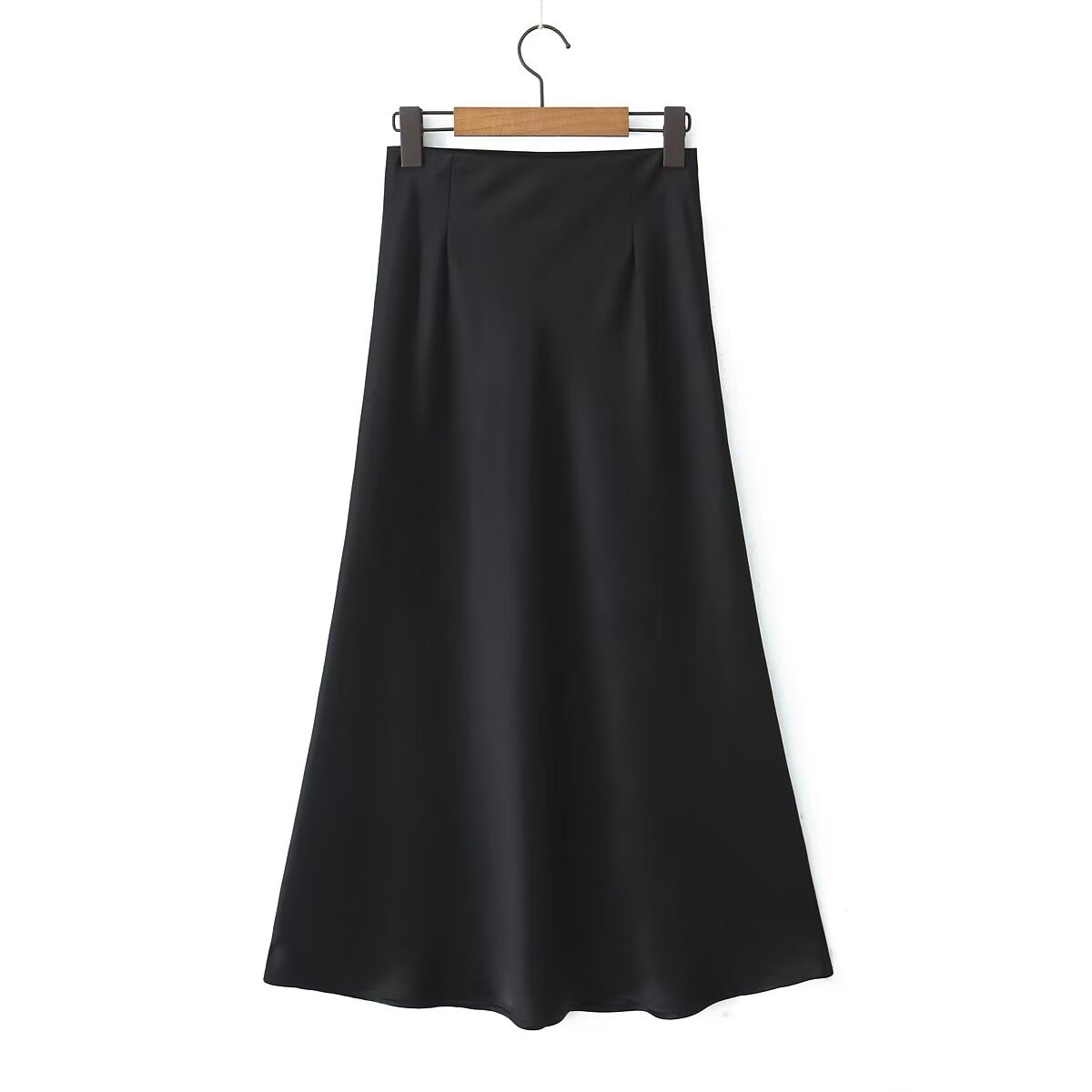Summer Simple Style Solid Color Polyester Midi Dress Skirts display picture 5
