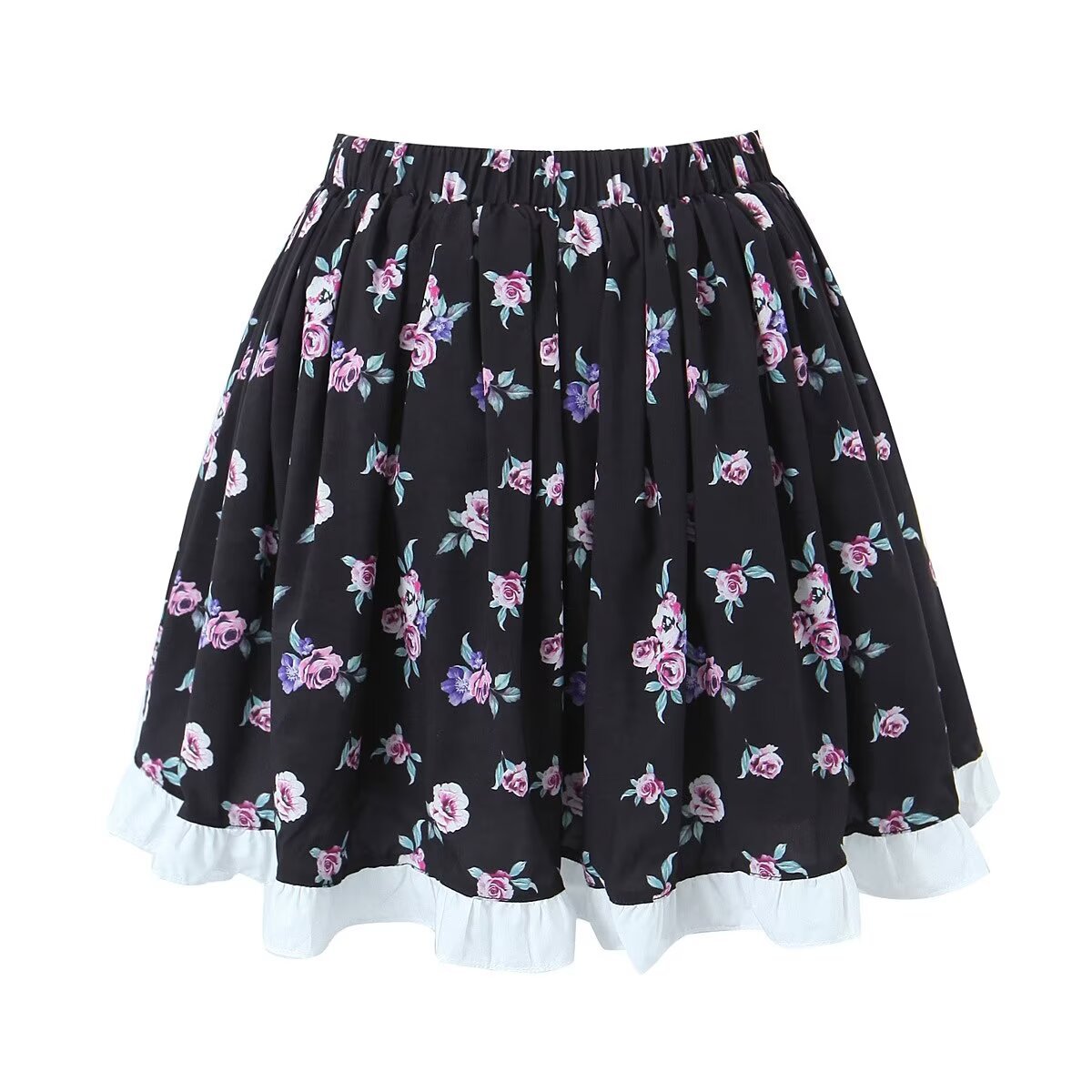 Daily Women's Pastoral Flower Polyester Zipper Skirt Sets Skirt Sets display picture 10