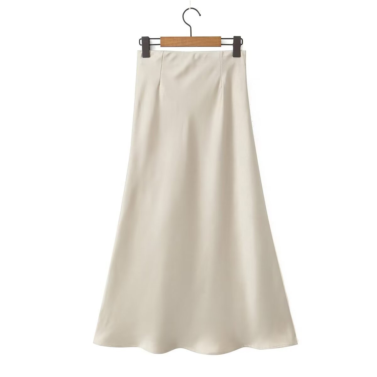 Summer Simple Style Solid Color Polyester Midi Dress Skirts display picture 11