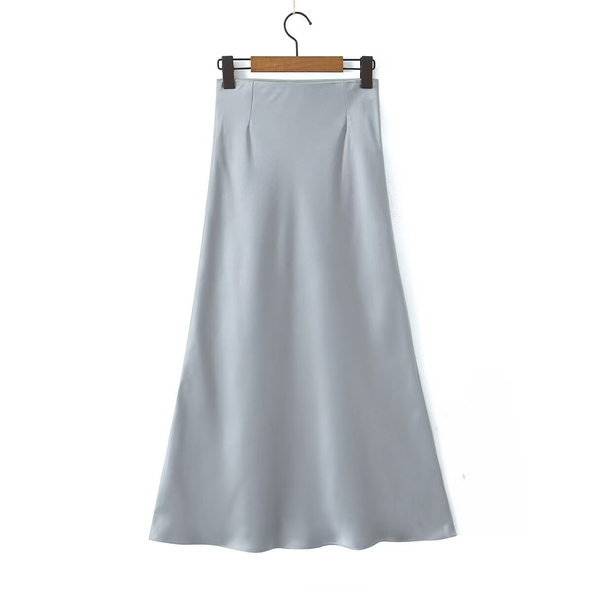 Summer Simple Style Solid Color Polyester Midi Dress Skirts display picture 16