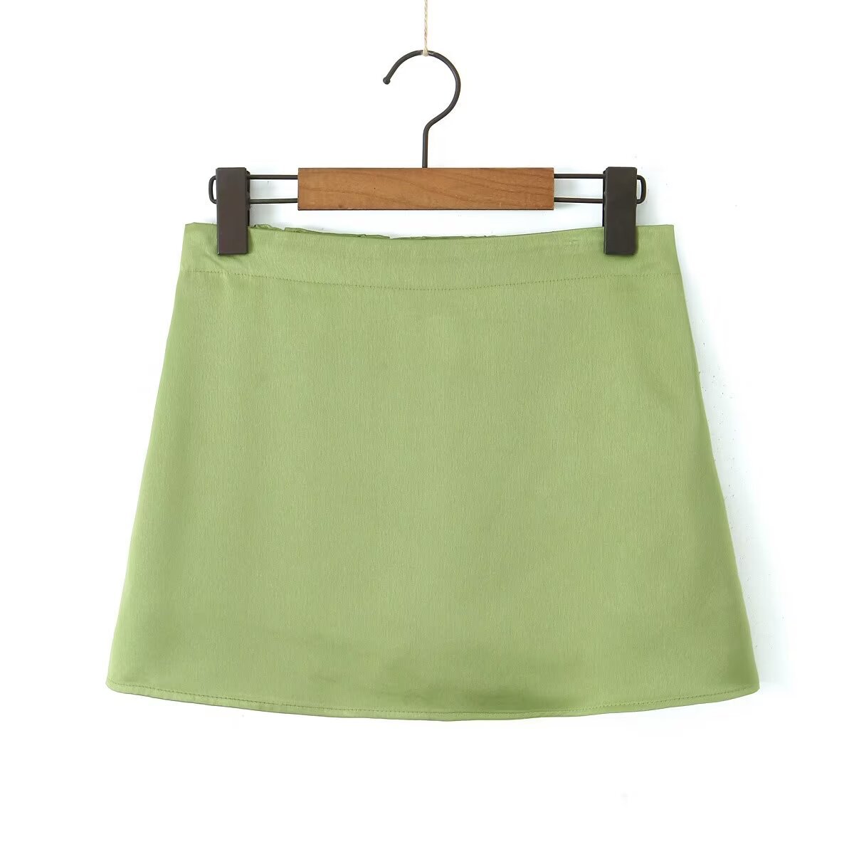 Summer Simple Style Solid Color Polyester Above Knee Skirts display picture 22