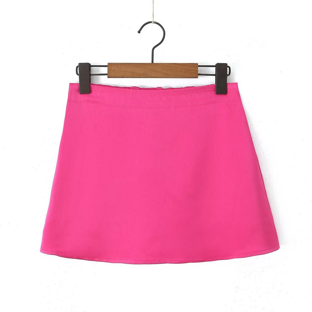 Summer Simple Style Solid Color Polyester Above Knee Skirts display picture 24