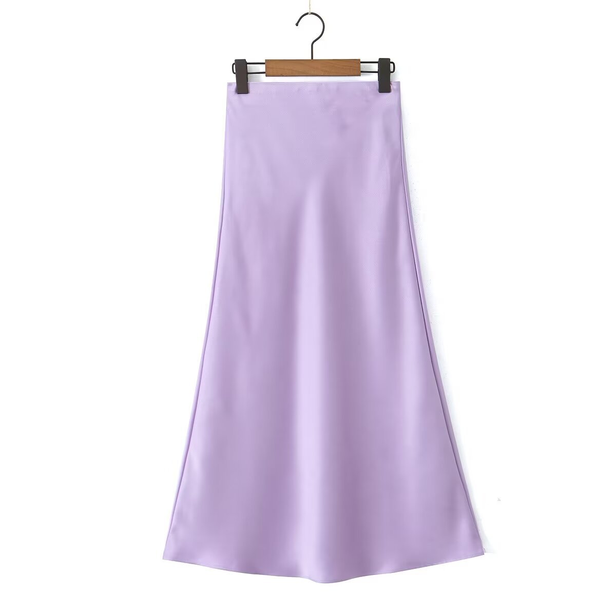 Summer Simple Style Solid Color Polyester Midi Dress Skirts display picture 19