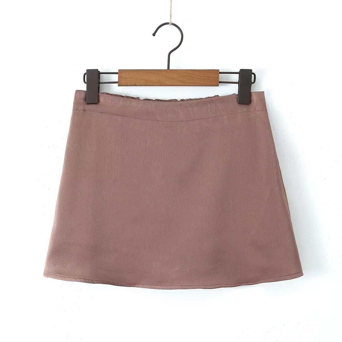 Summer Simple Style Solid Color Polyester Above Knee Skirts display picture 26
