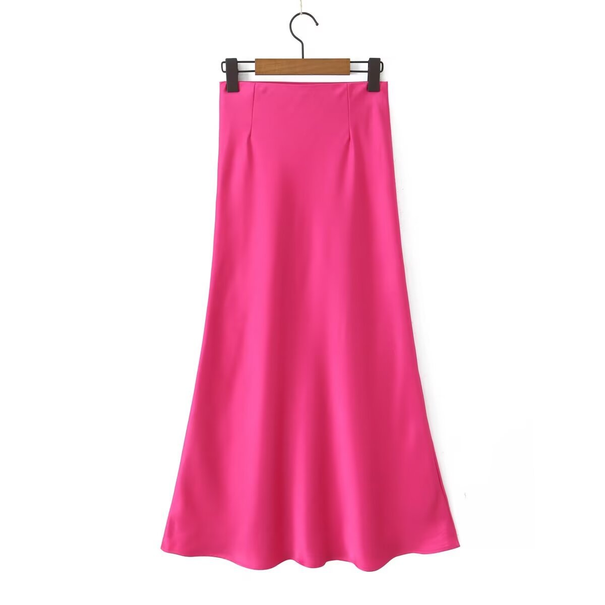 Summer Simple Style Solid Color Polyester Midi Dress Skirts display picture 22