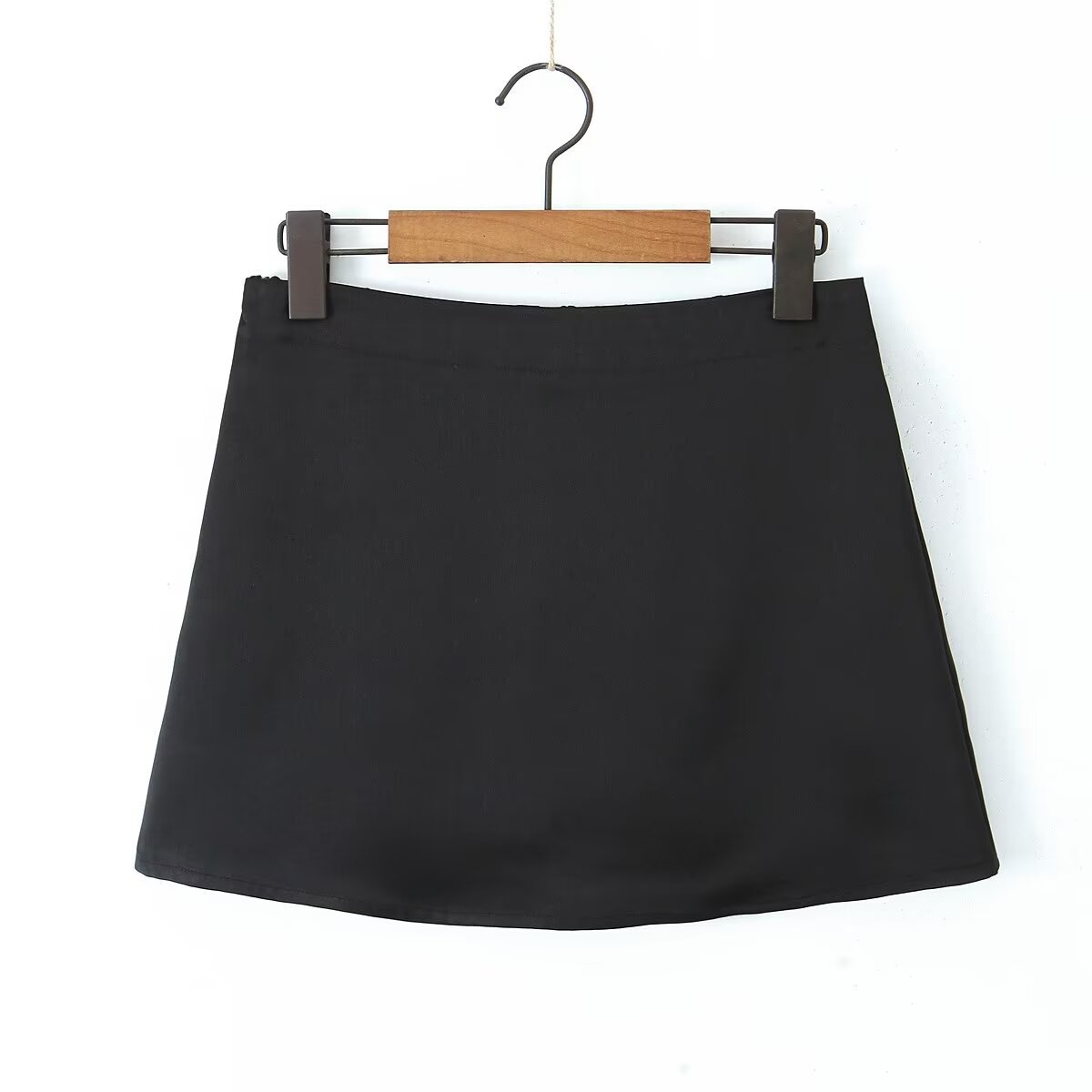 Summer Simple Style Solid Color Polyester Above Knee Skirts display picture 28