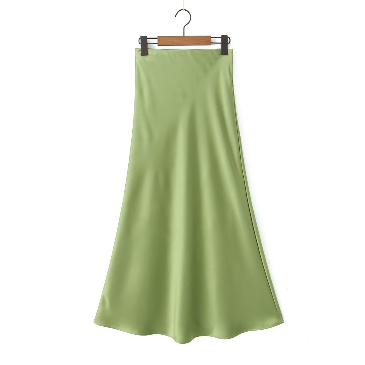 Summer Simple Style Solid Color Polyester Midi Dress Skirts display picture 23